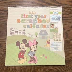 Baby’s first year scrapbook calendar